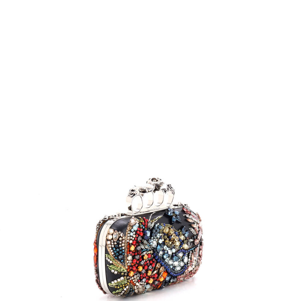 Alexander McQueen Small Hieronymus Knuckle Box Clutch Embellished Leather - Picture 2 of 5
